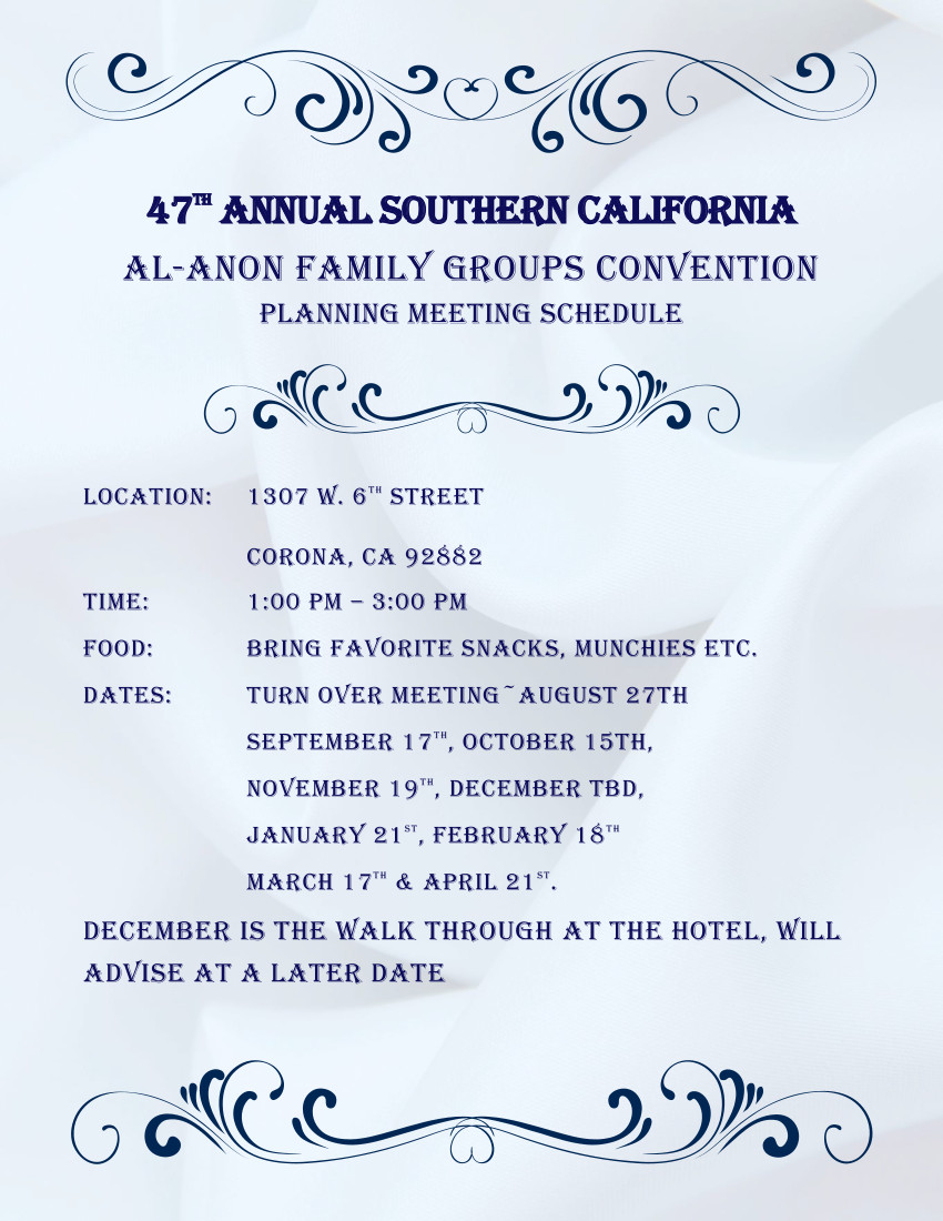 AFG 2024 Planning Meeting – Southern California World Service